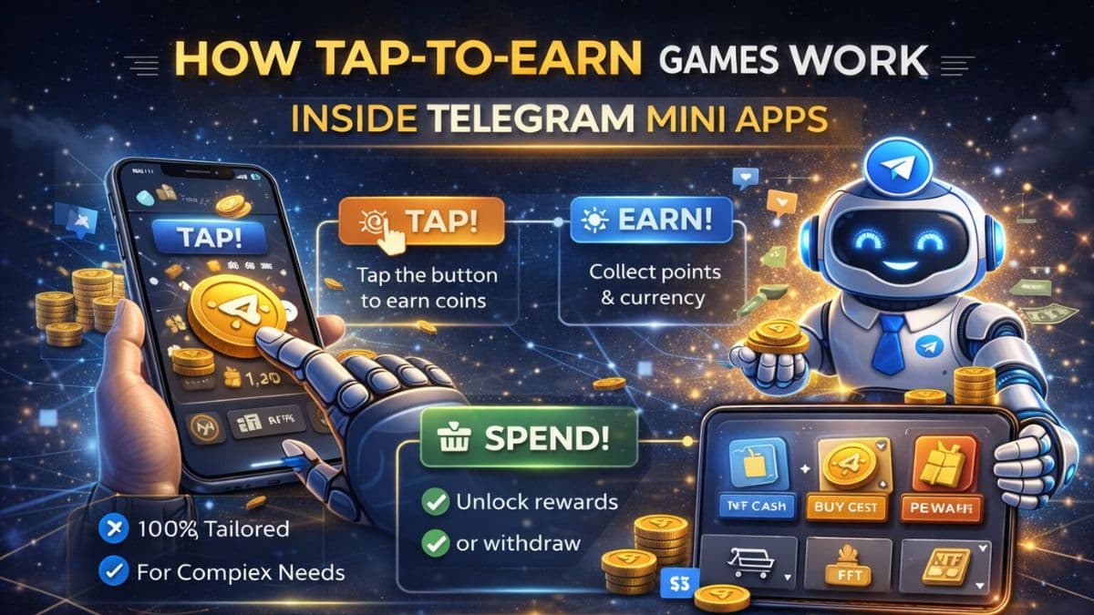 How Tap-to-Earn Games Work Inside Telegram Mini Apps