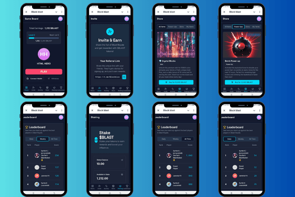 ๐งฉ BlockBlast โ Web3 Telegram Mini App Game with Referral, Tasks, Leaderboard & Admin Panel (Firebase + Vercel)