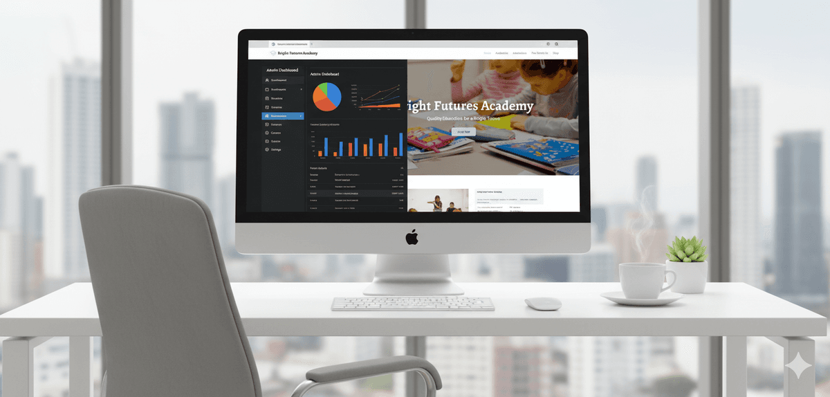 Complete Academy Website with Admin Dashboard & Google Maps