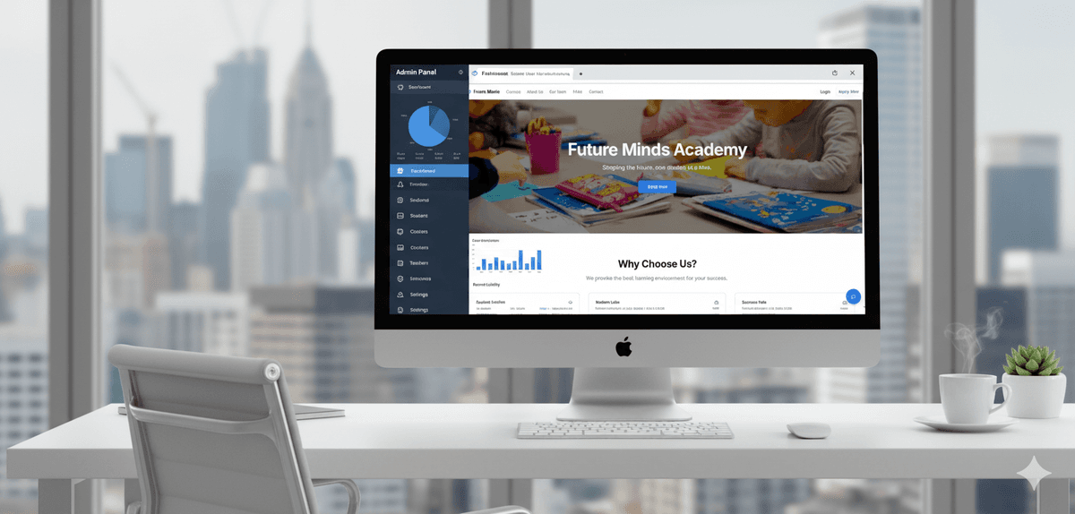 Modern School Website with Admin Panel & Online Admission